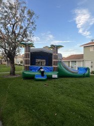 B40EB6B0 0831 4C84 A007 97DE3D1FAA24 1711343945 Tropical Bounce House With Slide